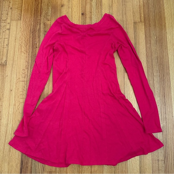 Free People FP Beach Womens Long Sleeve Miles of Beach Henley Mini Dress  S(v) - Picture 5 of 12